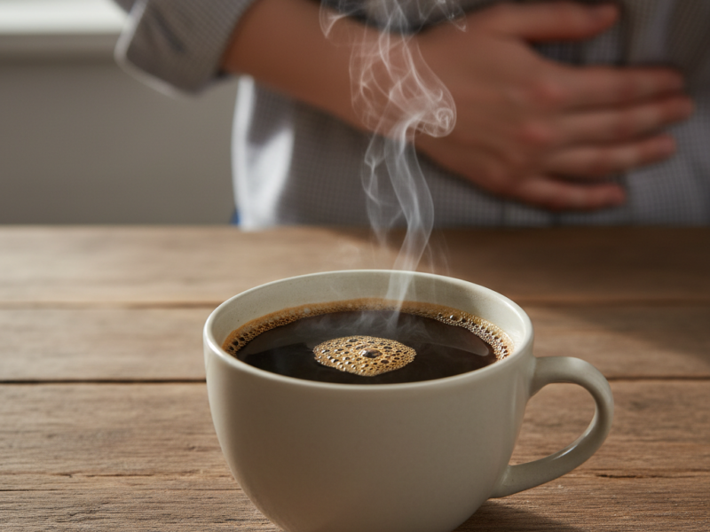 czy kawa bezkofeinowa szkodzi na żołądek