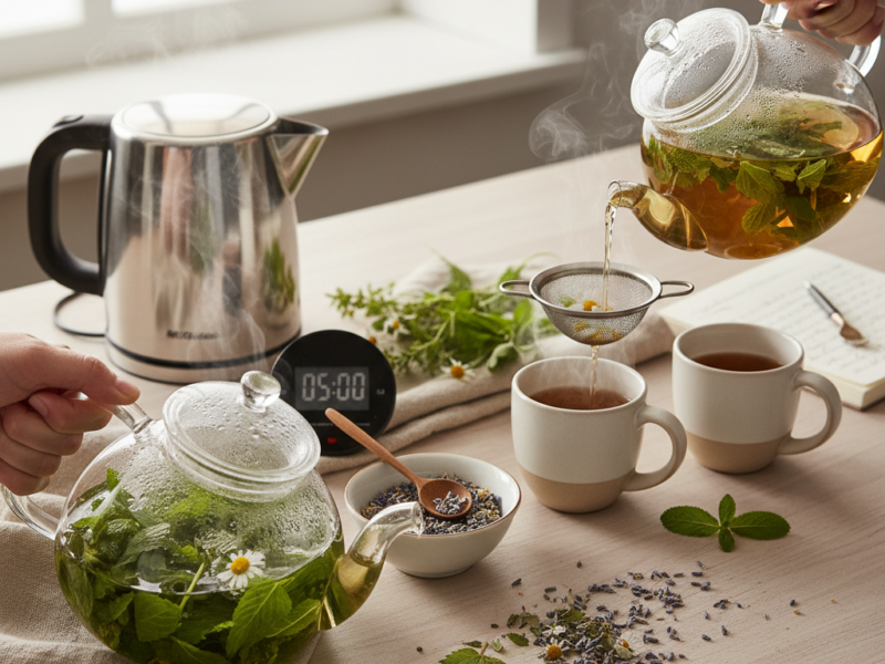 jak parzyć herbaty ziołowe