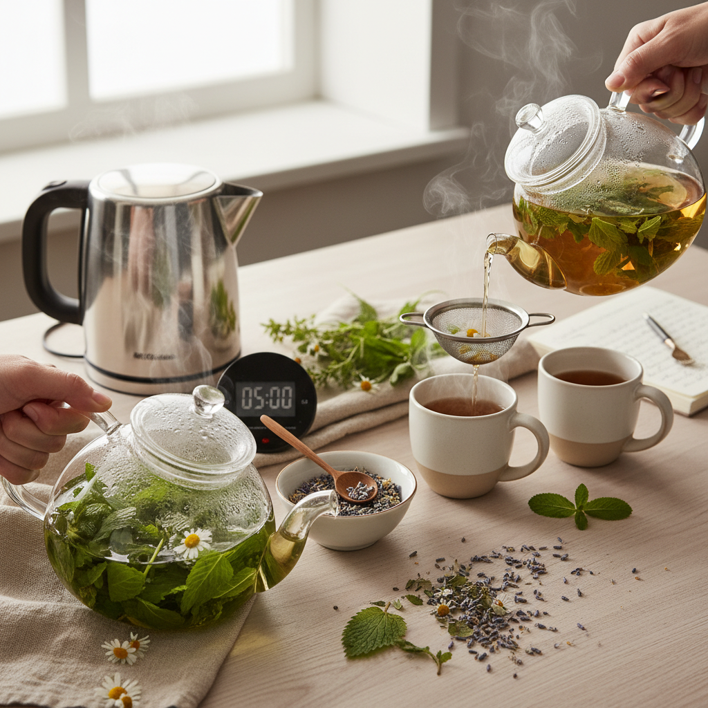 jak parzyć herbaty ziołowe