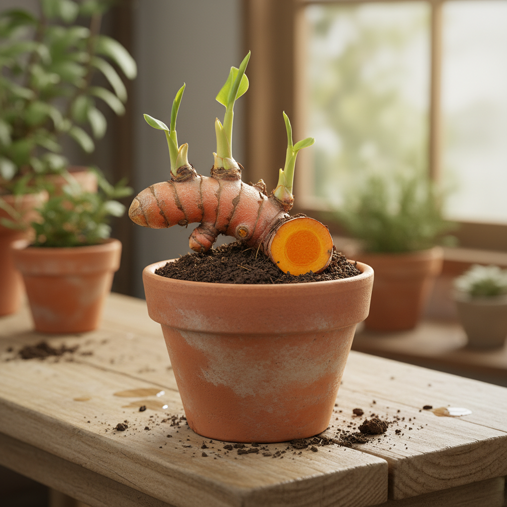 jak wyhodować kurkumę z korzenia