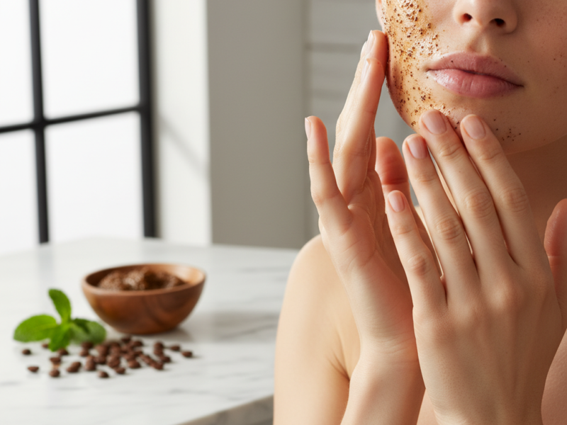 jak zrobić peeling z kawy do twarzy