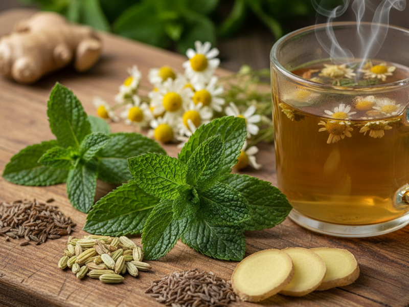 Jakie zioła na wzdęcia brzucha