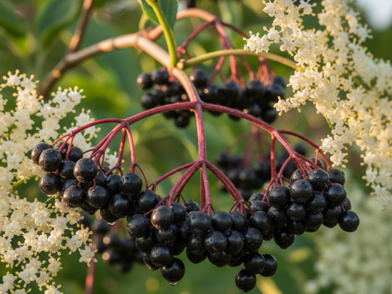 kiedy zrywać owoce czarnego bzu