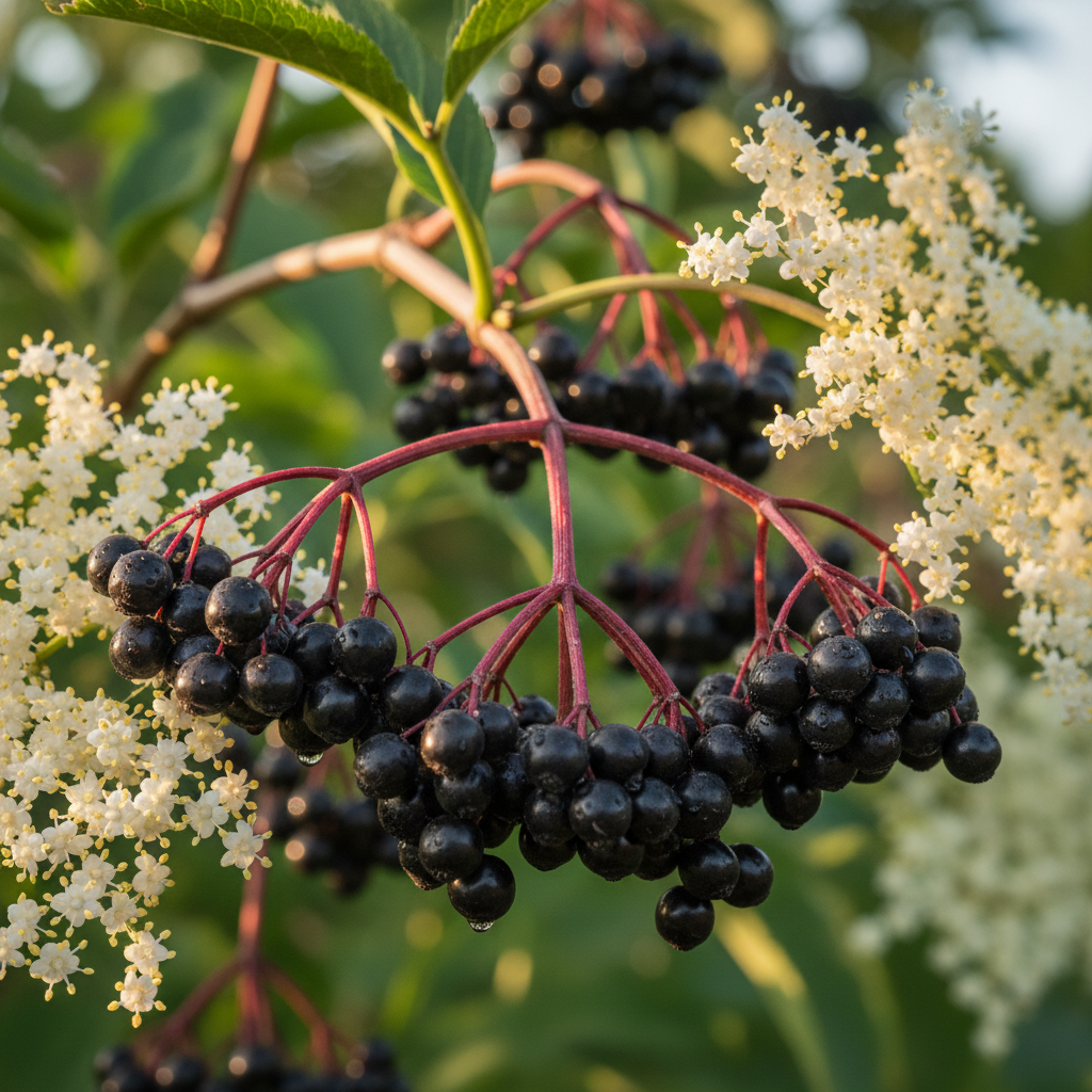 kiedy zrywać owoce czarnego bzu