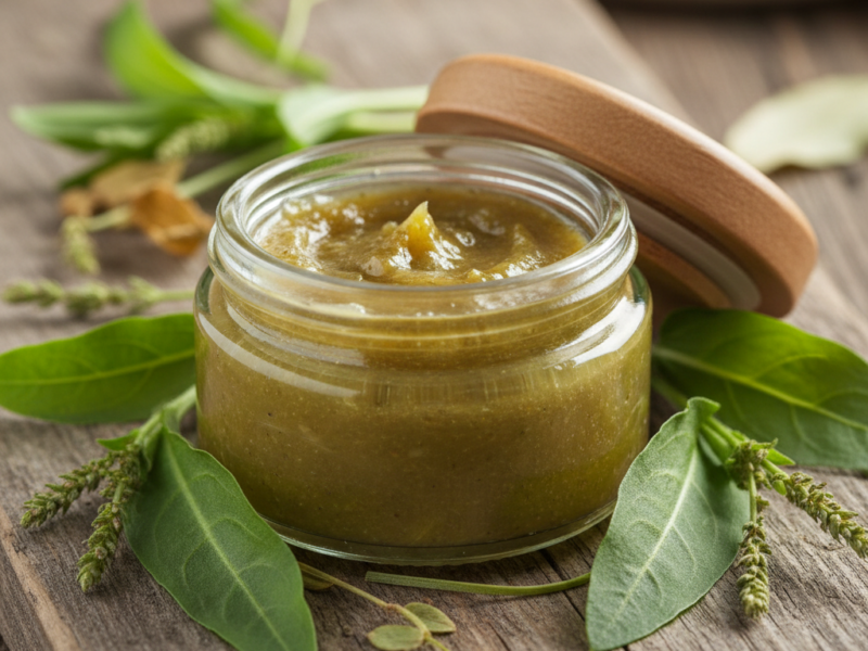 maść z babka lancetowata przepis