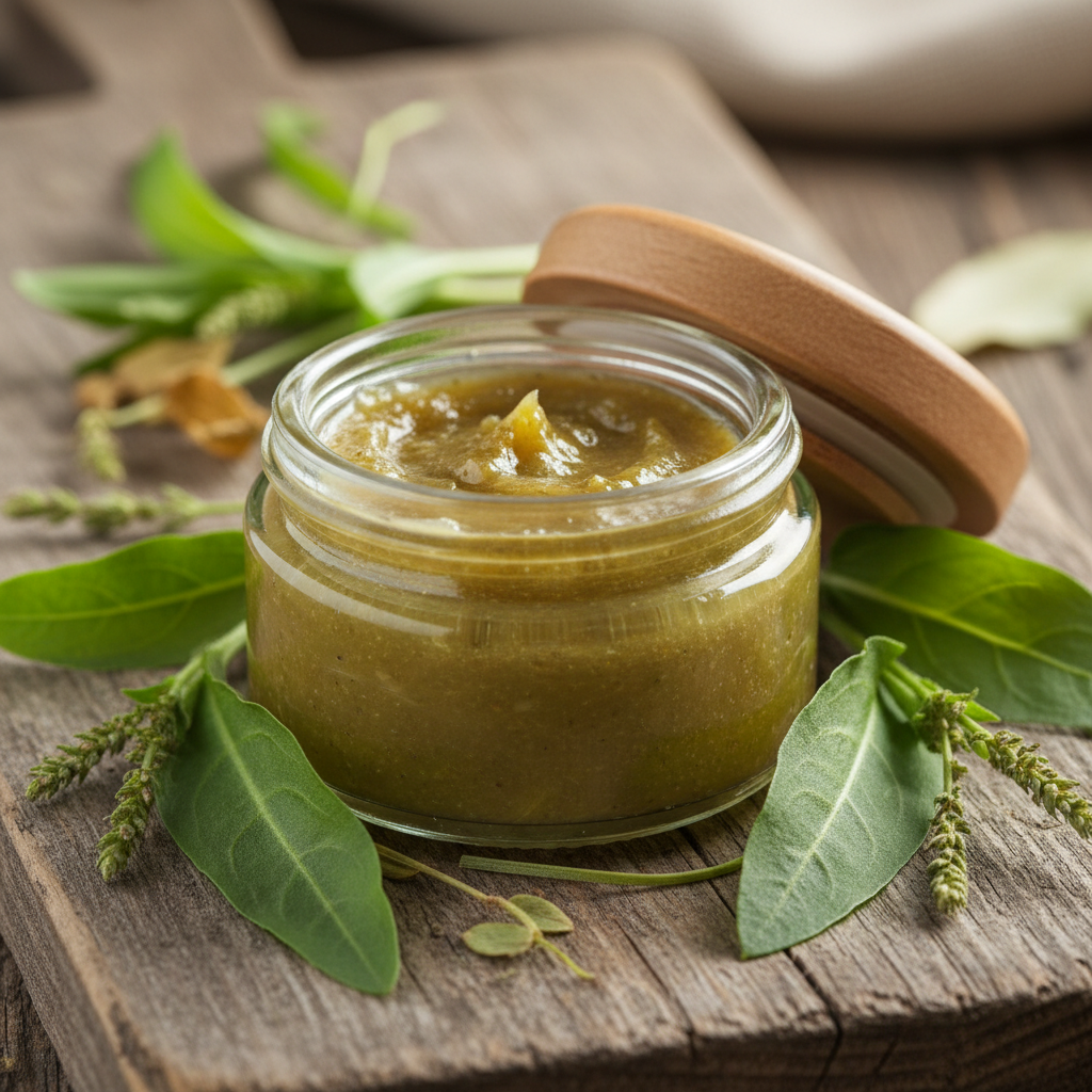 maść z babka lancetowata przepis