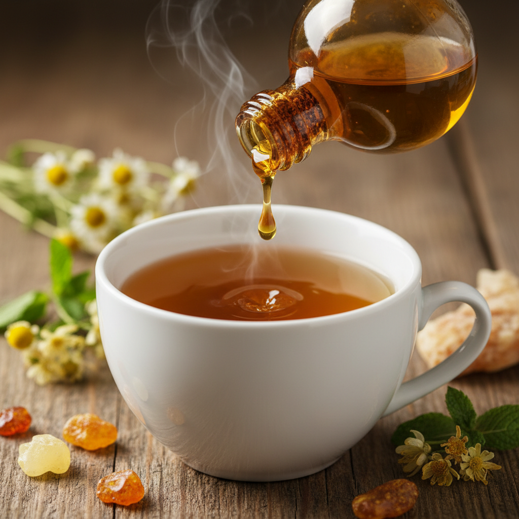 nalewka z bursztynu do herbaty