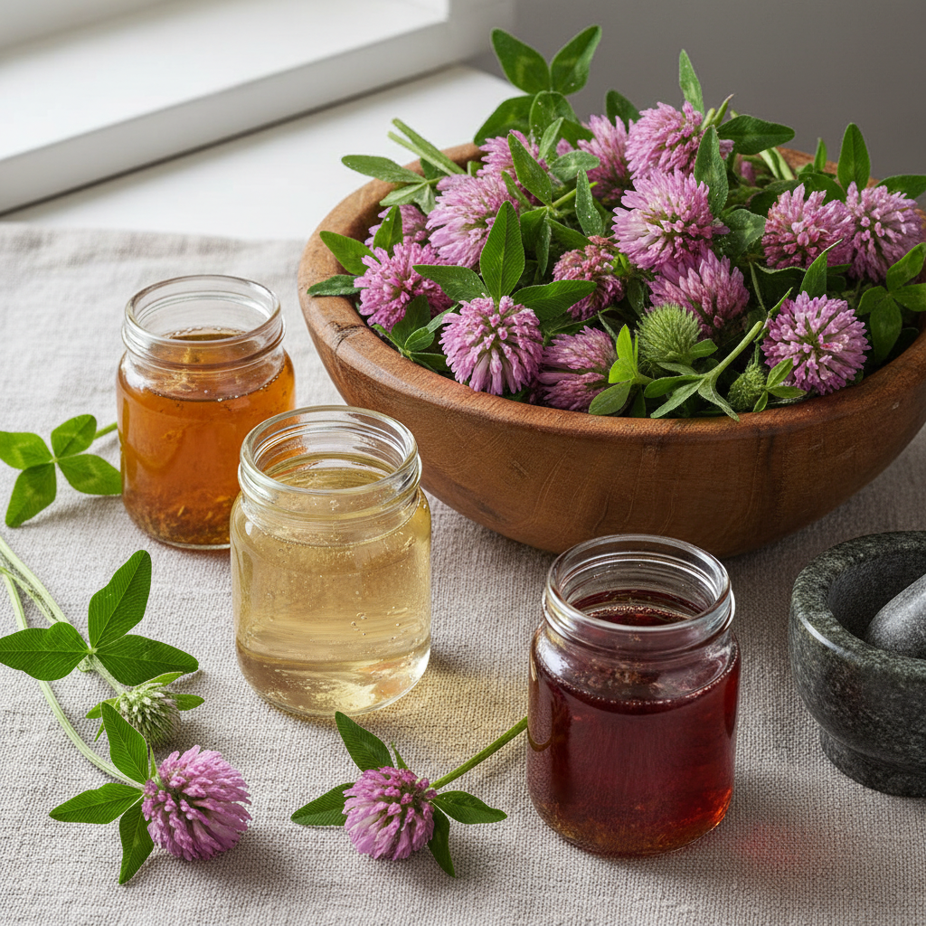 napar z czerwonej koniczyny