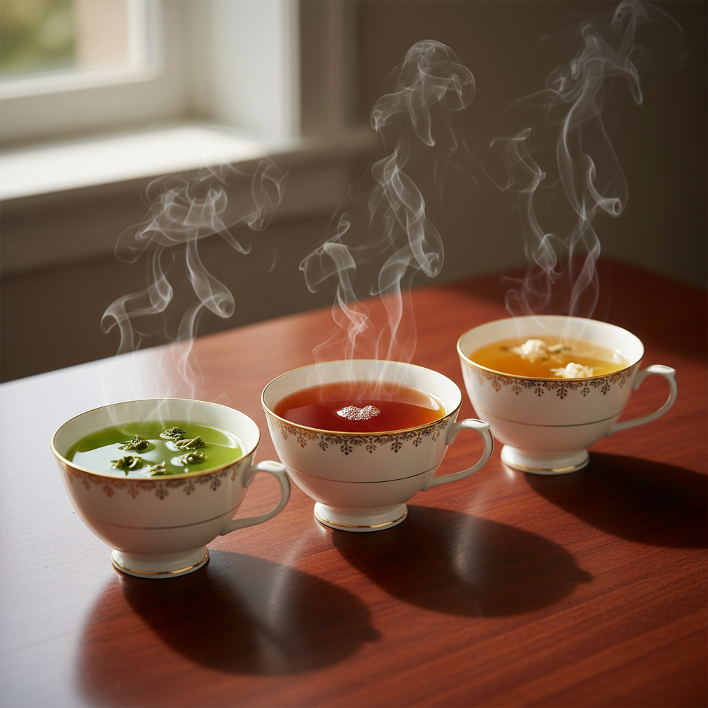 Odkryj Magię Herbat: Różnice i Ukryte Właściwości Zielonej, Czarnej oraz Białej