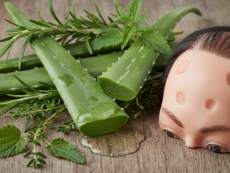 zioła na łysienie plackowate