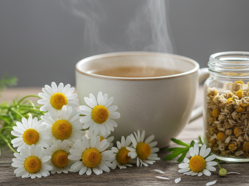 czy rumianek działa uspokajająco