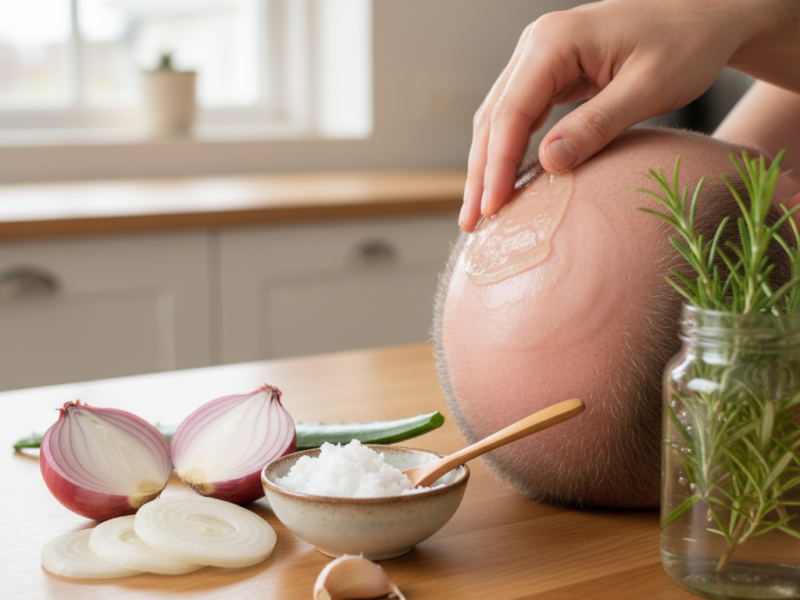 łysienie plackowate domowe sposoby