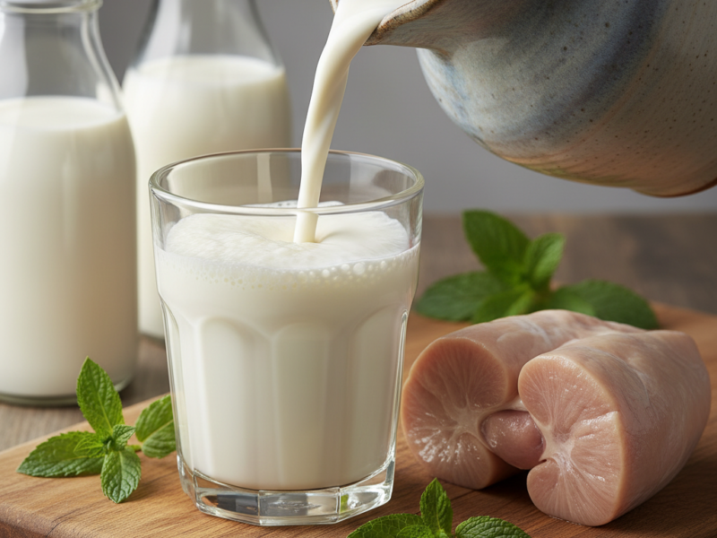 mleko kozie a trzustka