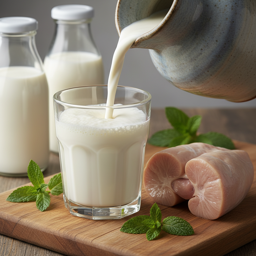 mleko kozie a trzustka