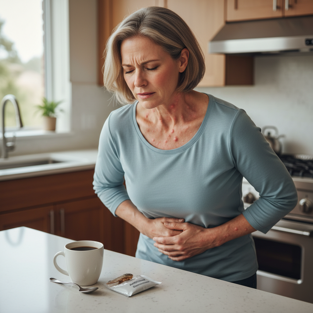 uczulenie na słodzik objawy