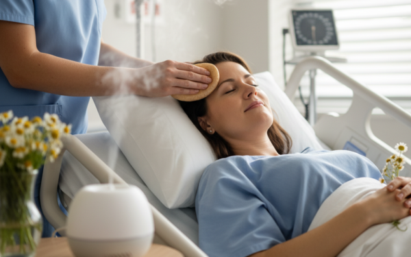 Aromaterapia z rumiankiem w szpitalu: Protokół przeglądu efektów na ból i lęk