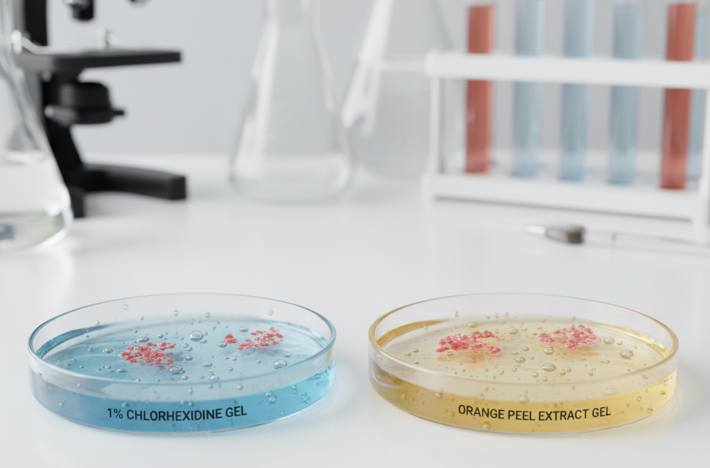 Porównanie żelu z chlorheksydyną 1% i ekstraktem ze skórki pomarańczy w leczeniu miejscowego zapalenia przyzębia