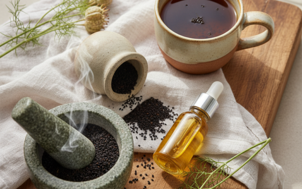 Czarnuszka: Naturalny Wspomagacz dla Zdrowego Trawienia i Ulgi Żołądkowej