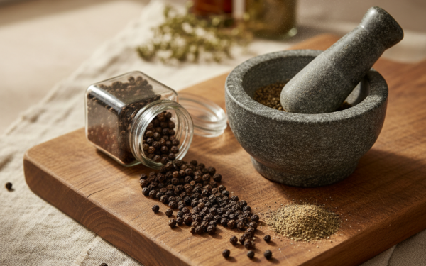 Czarny pieprz i jego właściwości: zdrowotne korzyści i zastosowanie w kuchni
