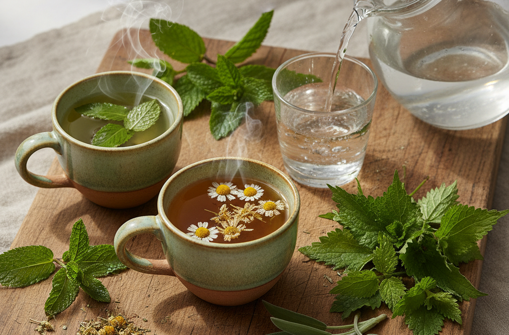 Jakie zioła pić na odwodnienie organizmu