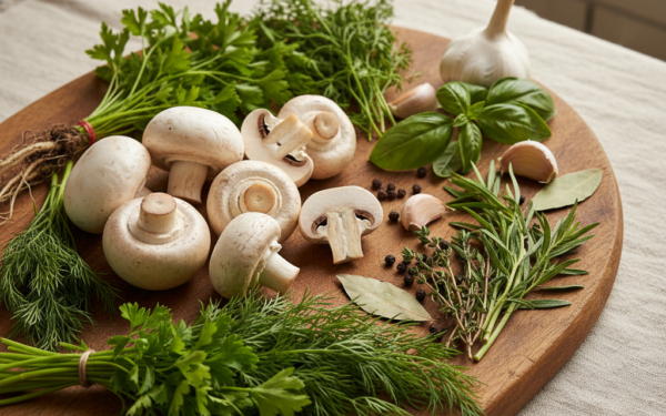 Jakie zioła do zupy pieczarkowej?