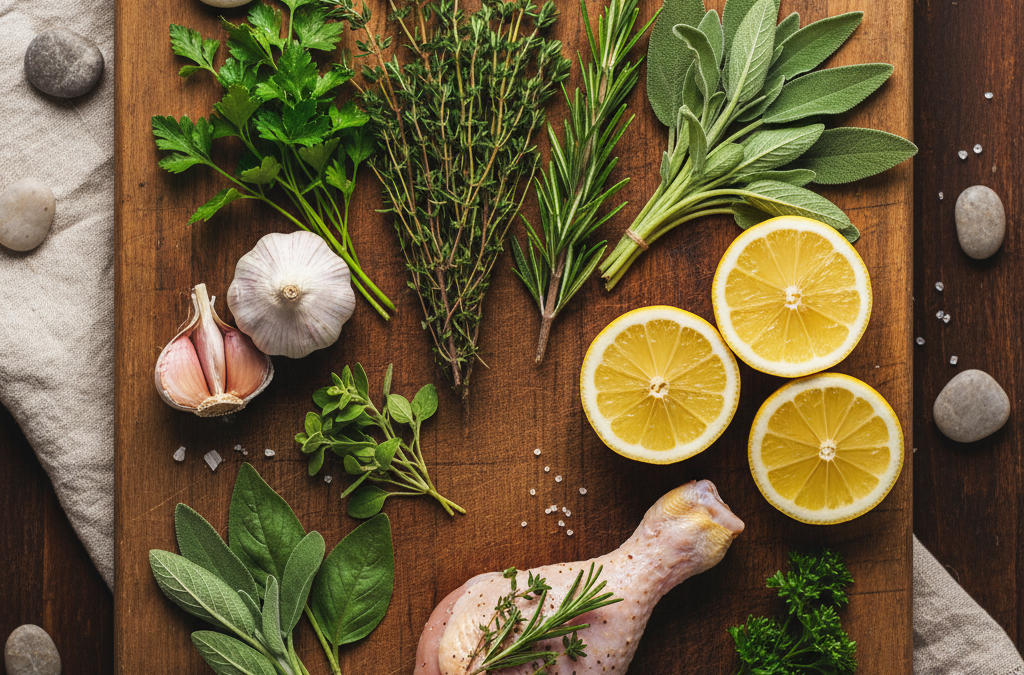 Jakie zioła do kurczaka pieczonego