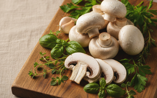 Jakie zioło do pieczarek?