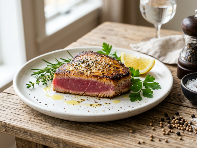 jak przyrządzić stek z tuńczyka