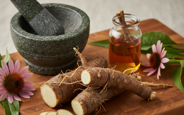 Korzeń jeżówki białej - Właściwości i Zastosowanie