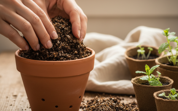 Jaka ziemia do ziół w doniczkach