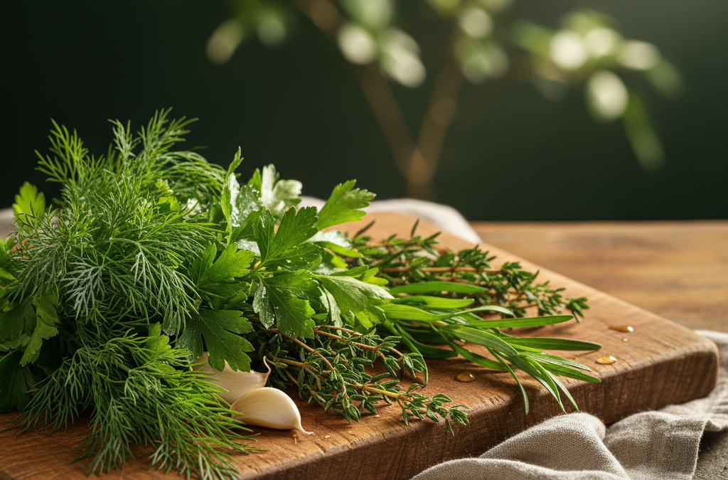 Jakie zioła do śledzia w oleju