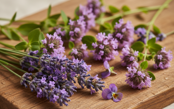 Jakie zioło kwitnie na fioletowo?